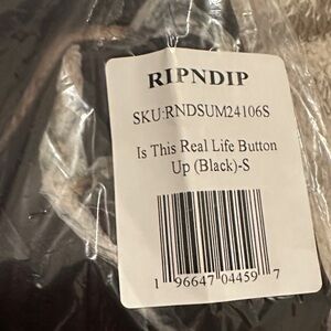 Ripndip Black 'Is This Real Life' Button-Up